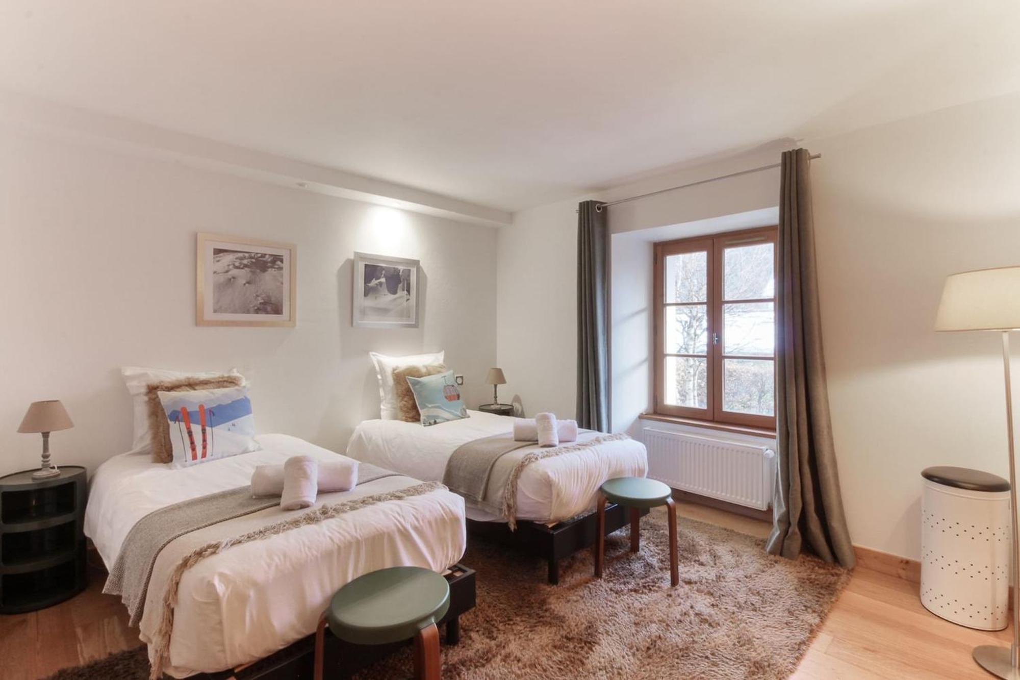 Les Alpins - Centre De Chamonix - Renove Avec Jardin Et Vue Imprenable Sur Le Montblanc Apartment Ngoại thất bức ảnh